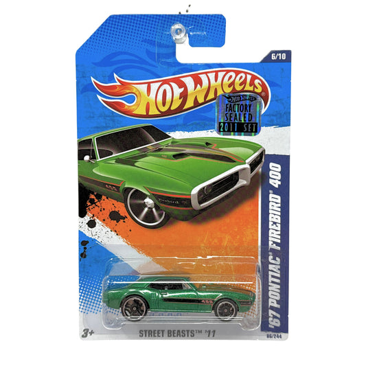 Hot Wheels Street Beasts 1967 Pontiac Firebird 400 1:64 Diecast Factory Sealed