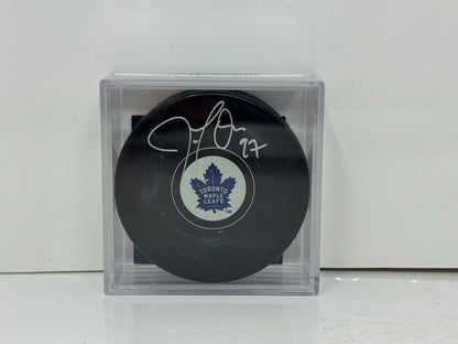 Joe Thornton Toronto Maple Leafs Signed NHL Autograph Puck Silver Auto COA D&A's