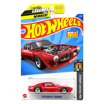 Hot Wheels Legends Tour Winner 1970 Pontiac Firebird 1:64 Diecast Red US Card