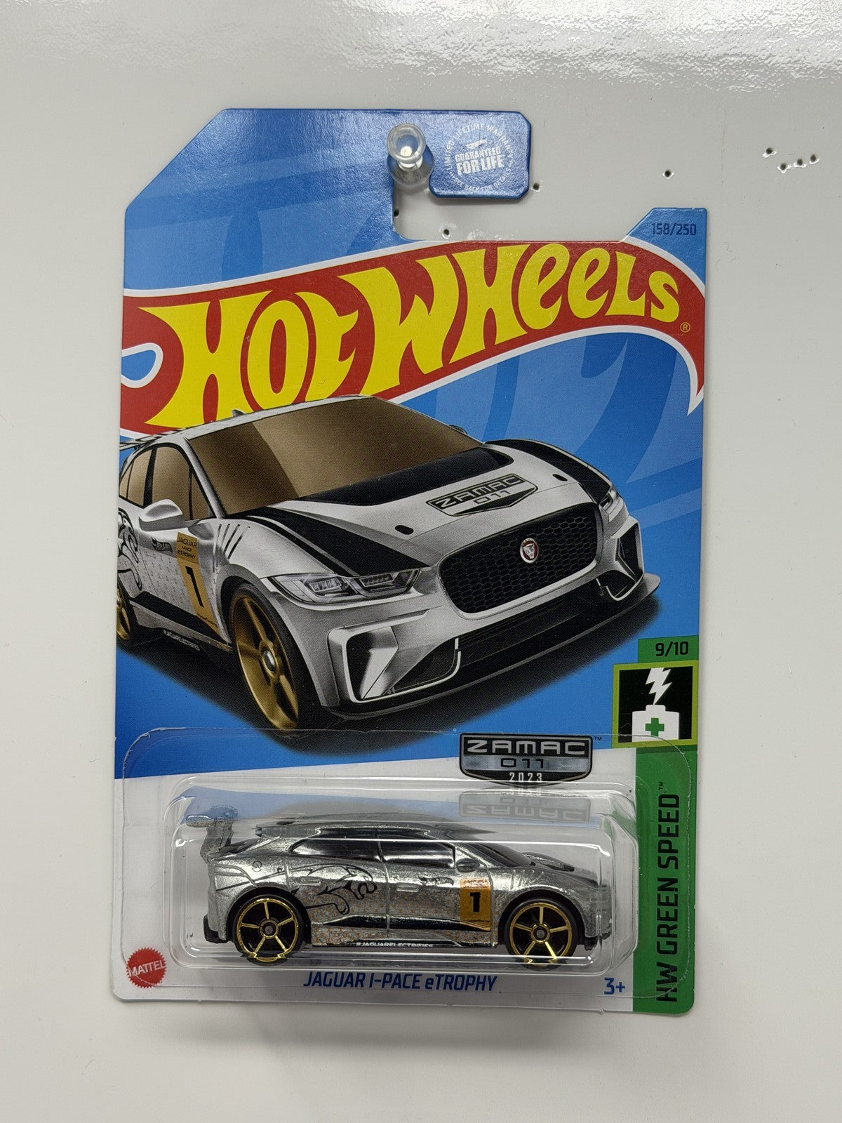 Hot Wheels ZAMAC HW Green Speed Jaguar I-Pace eTrophy 1:64 Diecast