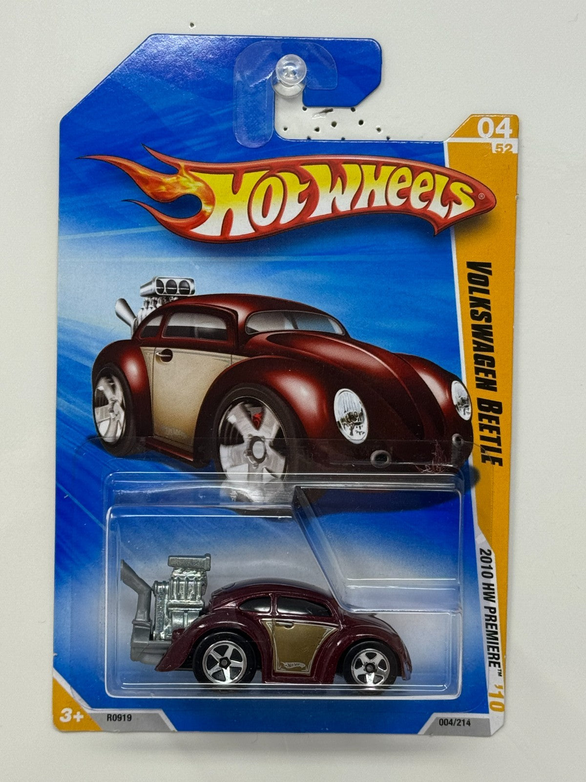 Hot Wheels 2010 HW Premiere Volkswagen Beetle 1:64 Diecast Maroon