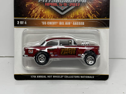 Hot Wheels 2017 Collectors Nationals 1955 Chevy Bel Air Gasser 1:64 Diecast