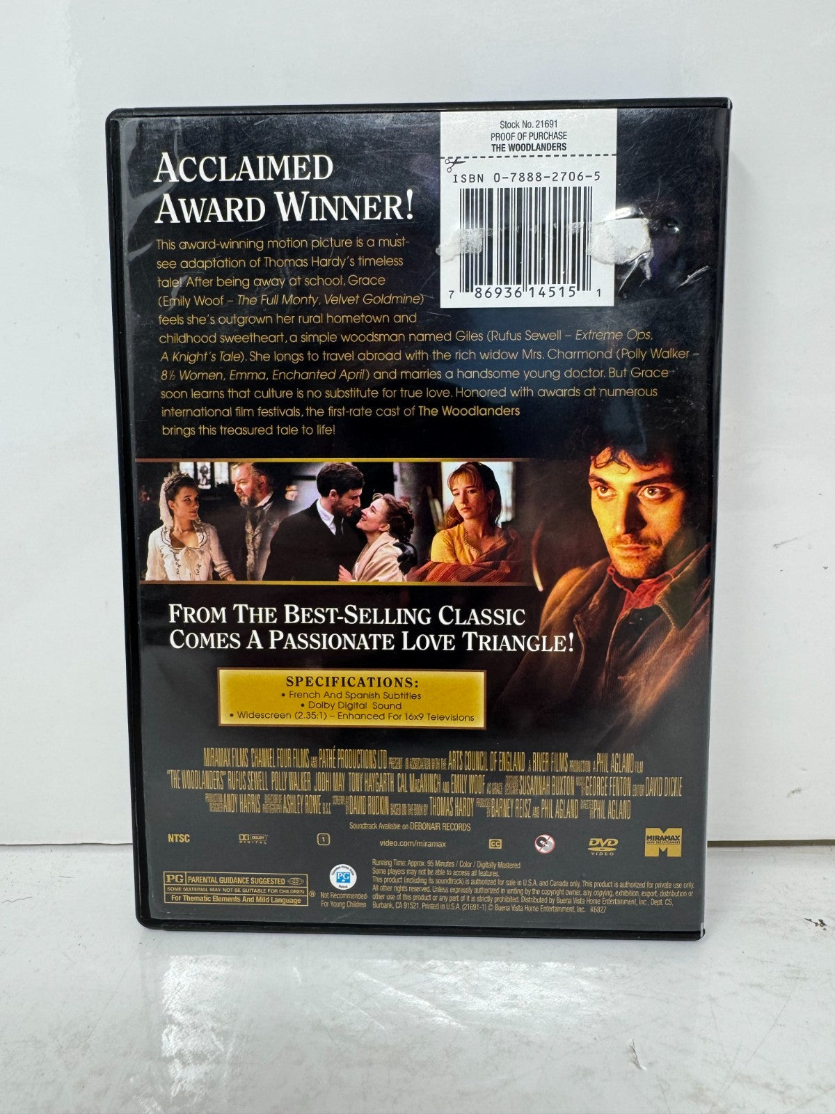 Woodlanders (DVD) Drama Good Condition!!!