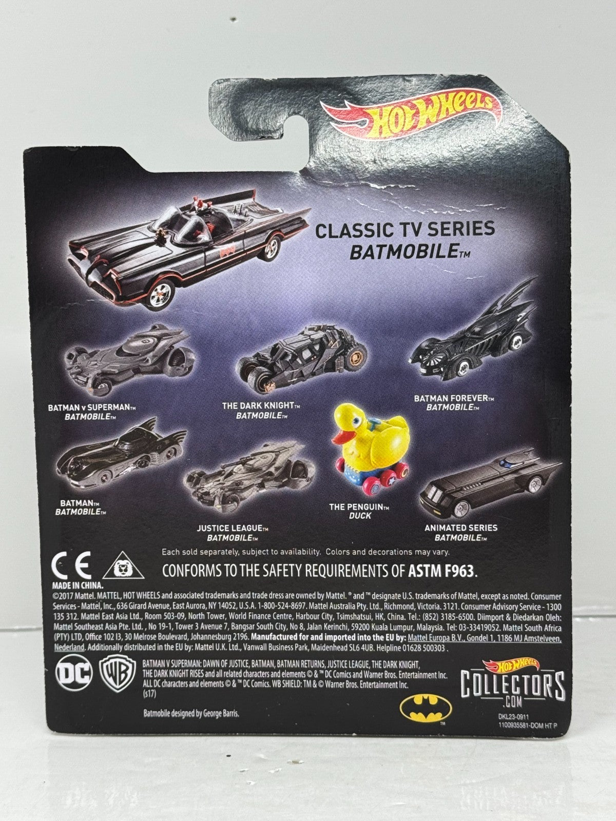 Hot Wheels Batman Classic TV Series Batmobile 1:50 Diecast