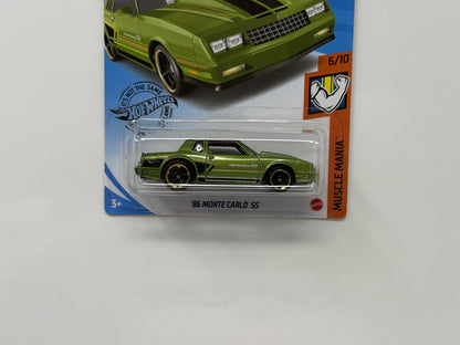 Hot Wheels Muscle Mania 1986 Chevrolet Monte Carlo SS 1:64 Diecast Green