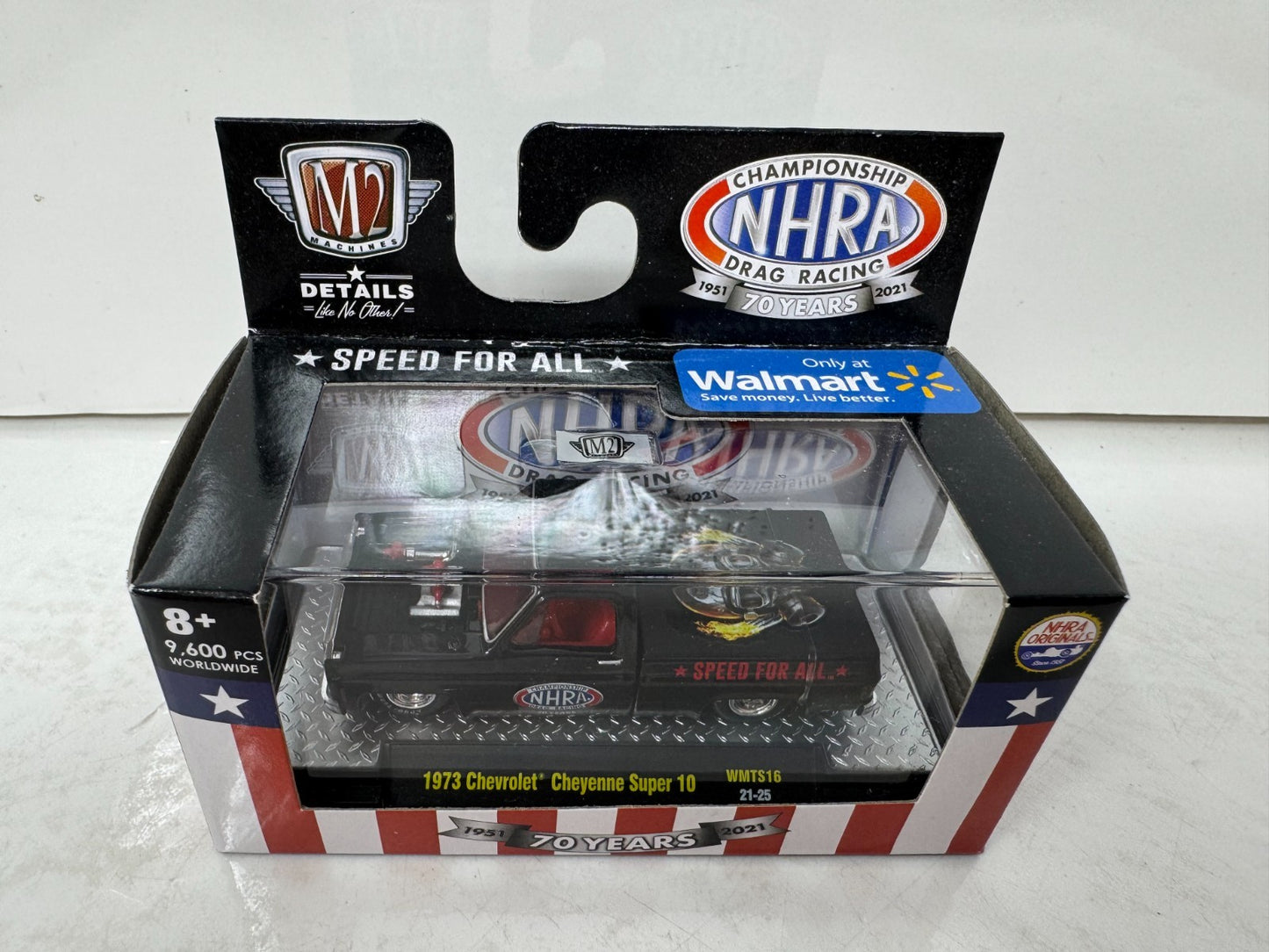 M2 Machines 1973 Chevrolet Cheyenne Super 10 NHRA 70 Years 1:64 Diecast