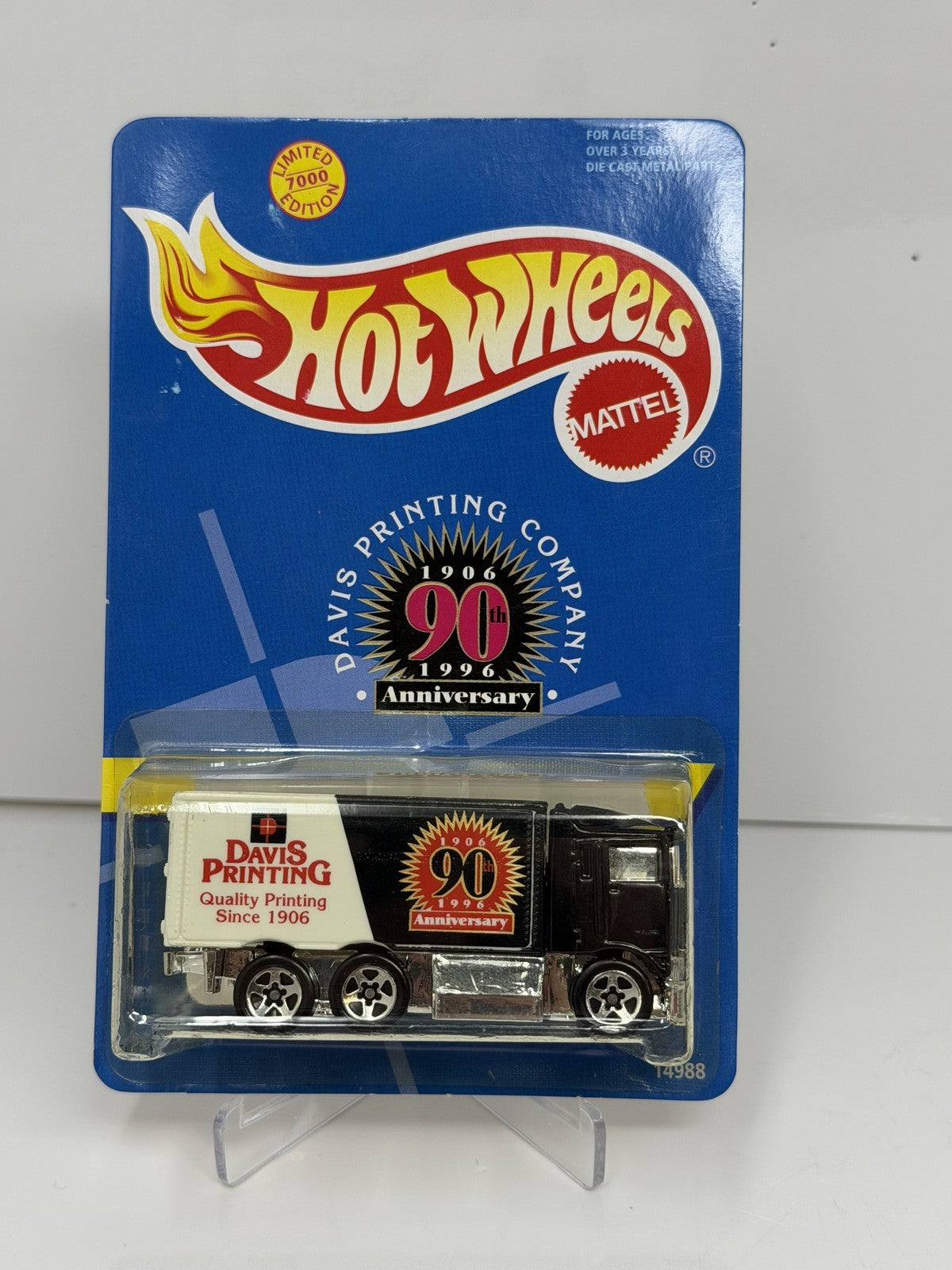 Hot Wheels Davis Printing 90th Anniversary Hiway Hauler 1:64 Diecast