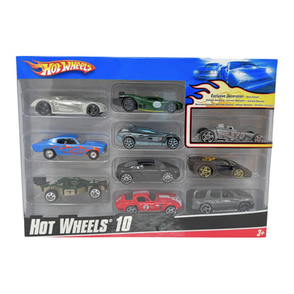 Hot Wheels 10-Car Gift Pack with Tire Fryer Exclusive Decoration 1:64 Diecast