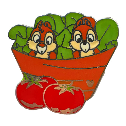 DLR Disney Chip 'n' Dale Health Food Tomatoes Hidden Mickey Trading Pin DC1S1
