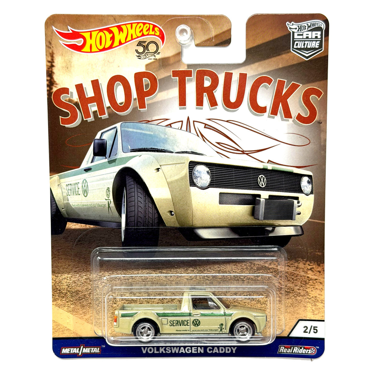 Hot Wheels Shop Trucks Volkswagen Caddy 1:64 Diecast Real Riders