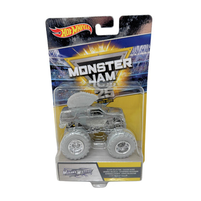 Hot Wheels Monster Jam 25th Anniv. Mohawk Warrior Silver Collection 1:64 Diecast