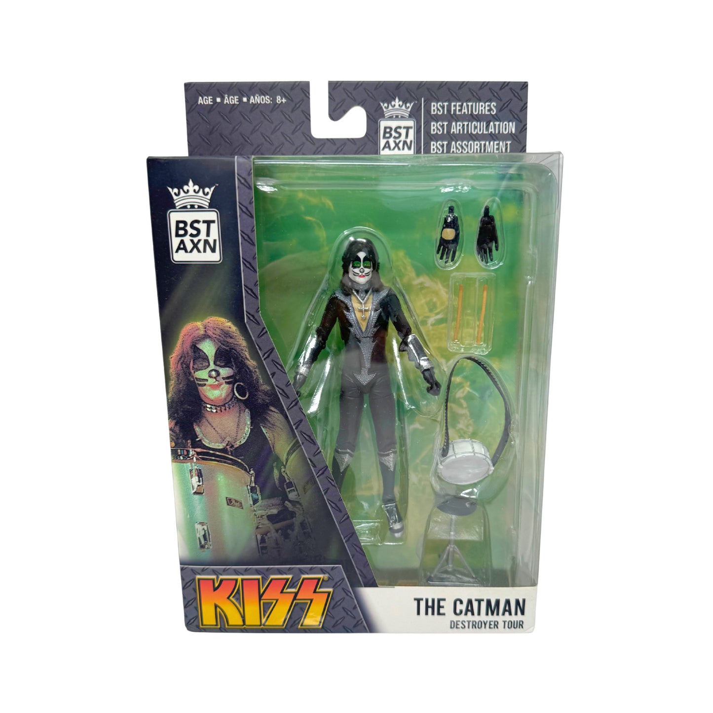 BST AXN KISS The Catman Destroyer Tour Peter Criss Action Figure