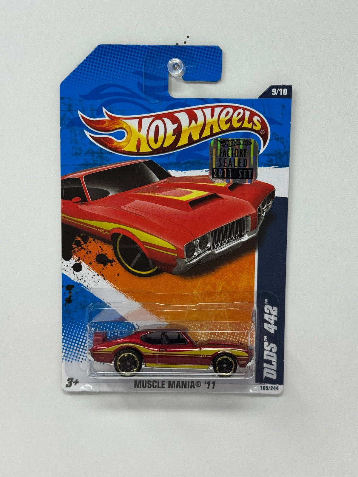 Hot Wheels Muscle Mania 1970 Oldsmobile 442 1:64 Diecast Factory Sealed Red
