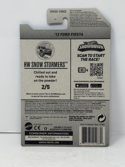 Hot Wheels ZAMAC HW Snow Stormers 2012 Ford Fiesta 1:64 Diecast