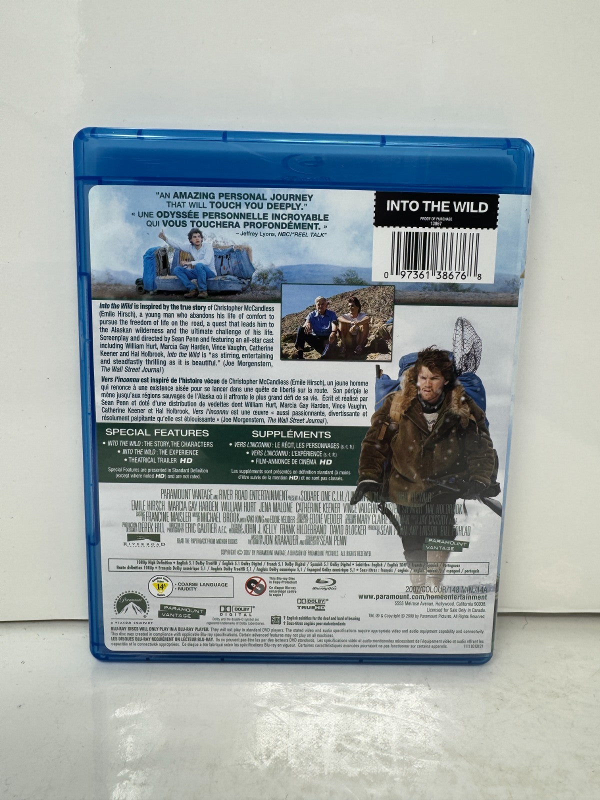 Into the Wild (Blu-ray) Emile Hirsch Adventure
