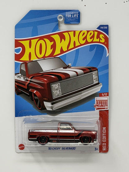Hot Wheels Red Edition 1983 Chevy Silverado 1:64 Diecast Target Exclusive