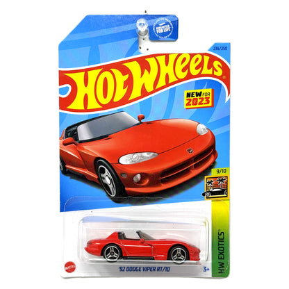 Hot Wheels HW Exotics 1992 Dodge Viper RT-10 1:64 Diecast Red