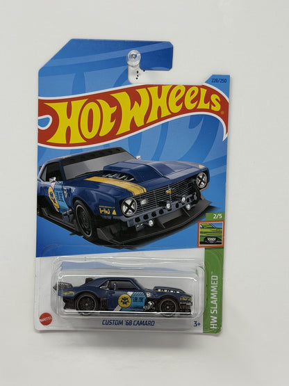 Hot Wheels HW Slammed Custom 1968 Camaro 1:64 Diecast Blue