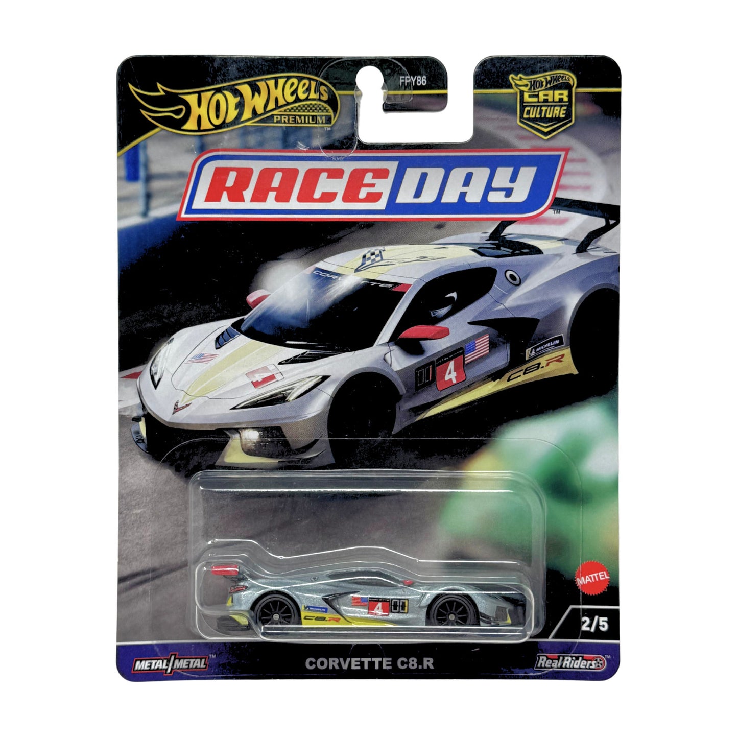 Hot Wheels Premium Race Day Corvette C8.R 1:64 Diecast