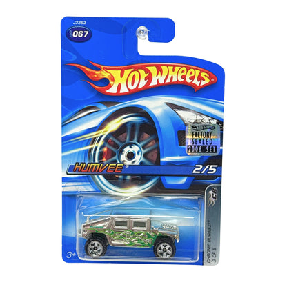 Hot Wheels Chrome Burnez Hummer 1:64 Diecast Factory Sealed V1