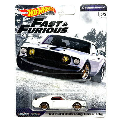 Hot Wheels Premium Fast & Furious 1969 Ford Mustang Boss 302 1:64 Diecast