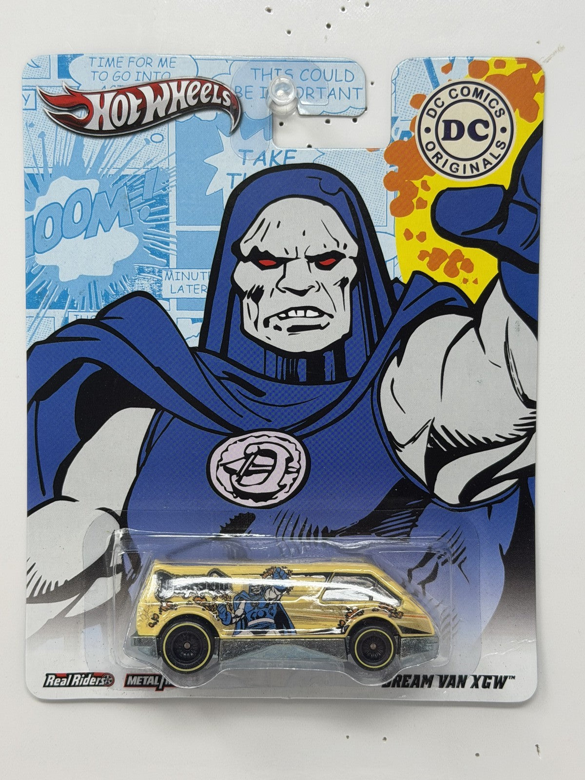 Hot Wheels DC Originals Darkseid Dream Van XGW 1:64 Diecast Real Riders Gold