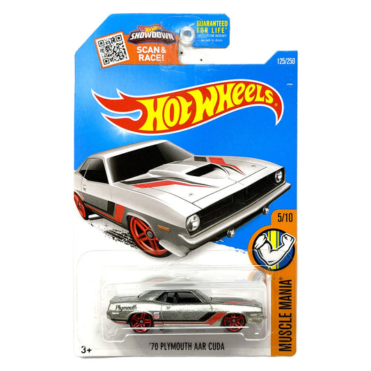 Hot Wheels ZAMAC Muscle Mania 1970 Plymouth AAR Cuda 1:64 Diecast