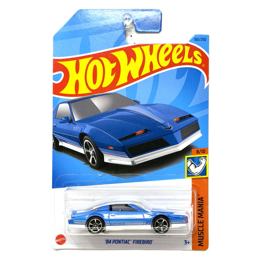 Hot Wheels Muscle Mania 1984 Pontiac Firebird 1:64 Diecast Blue