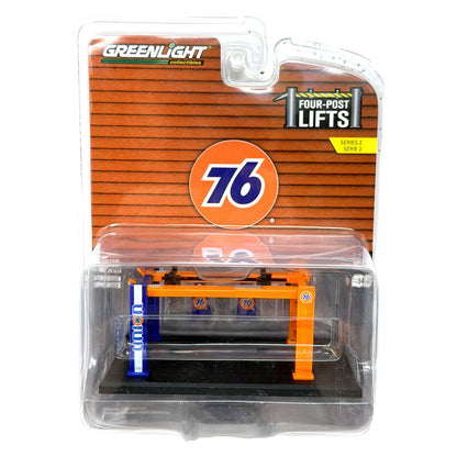 Greenlight Four-Post Lifts Union 76 Gas Station Lift 1:64 Diecast Accessory