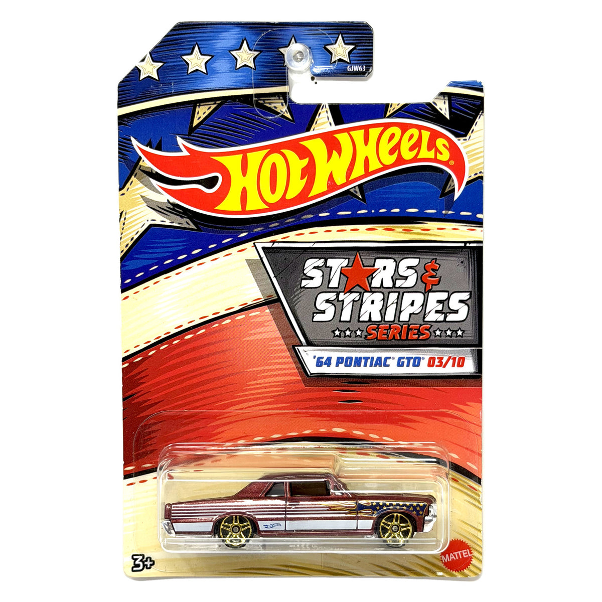 Hot Wheels Stars & Stripes 1964 Pontiac GTO 1:64 Diecast