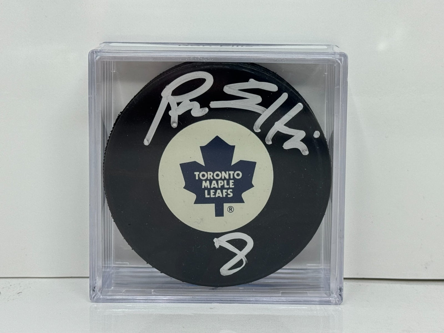 Ron Ellis Toronto Maple Leafs Signed NHL Autograph Puck Silver Auto