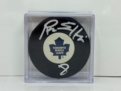 Ron Ellis Toronto Maple Leafs Signed NHL Autograph Puck Silver Auto