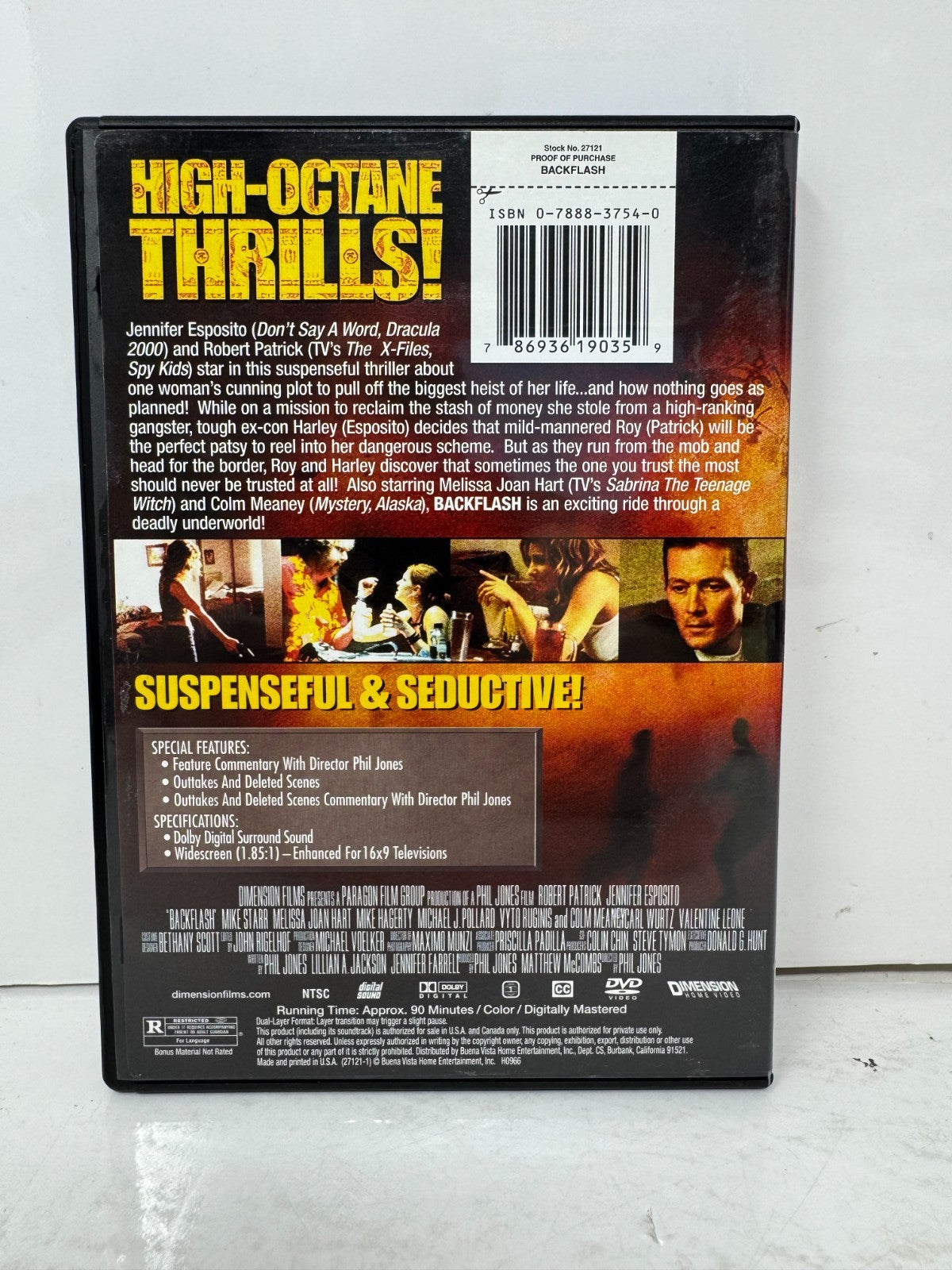 Backflash (DVD) Thriller Good Condition!!!
