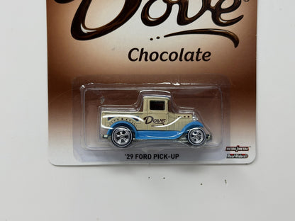Hot Wheels Dove Chocolate 1929 Ford Pick-Up 1:64 Diecast Real Riders