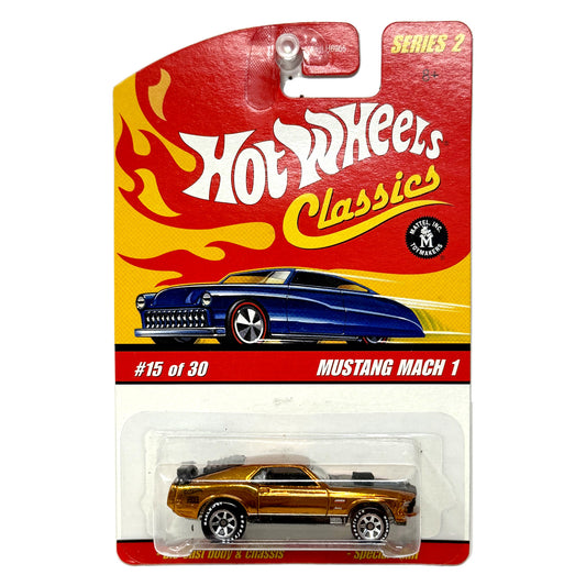 Hot Wheels Classics Series 2 Ford Mustang Mach 1 Spectraflame 1:64 Diecast Gold