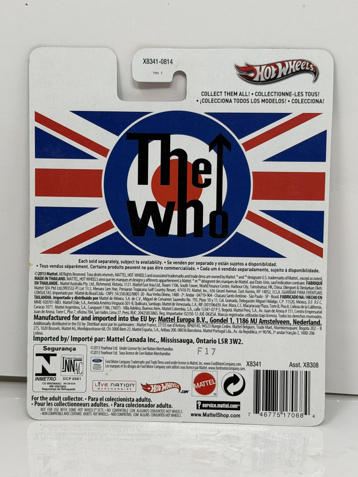 Hot Wheels The Who Fat Fendered '40 1:64 Diecast Real Riders