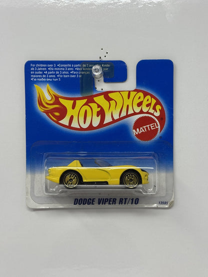 Hot Wheels Dodge Viper RT-10 Yellow 1:64 Diecast Short Card