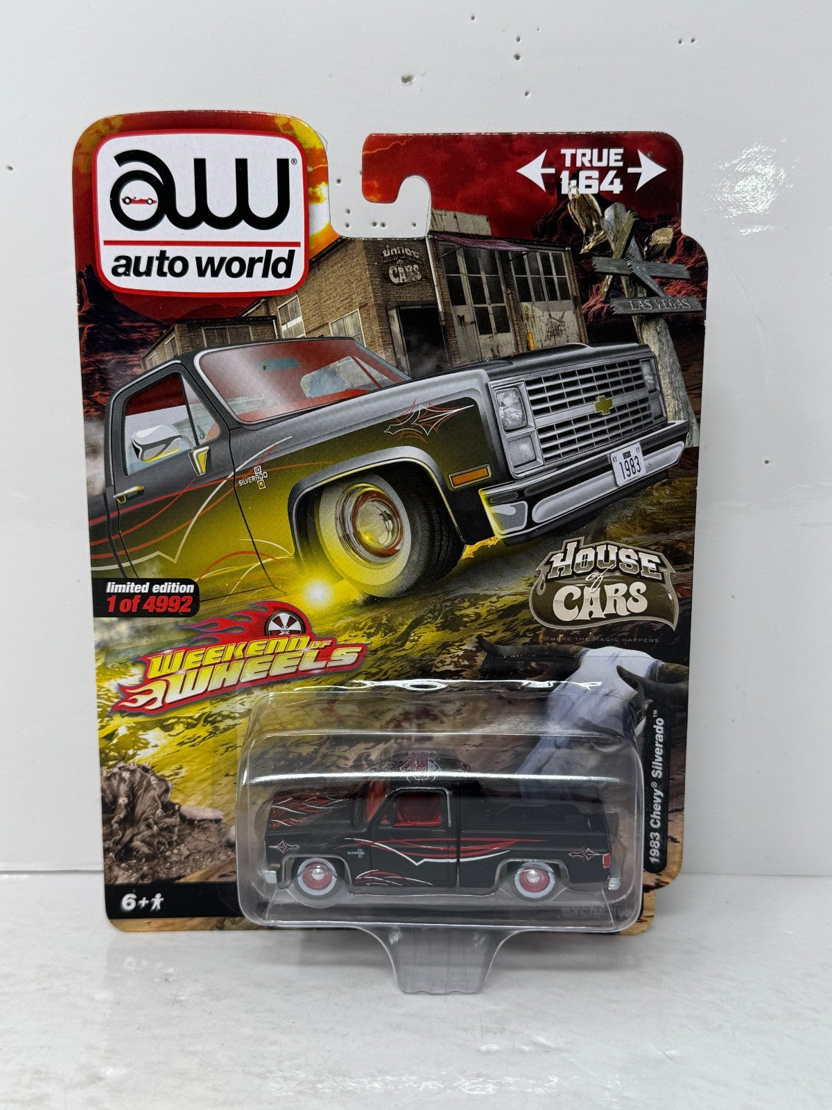 Auto World House of Cars 1983 Chevrolet Silverado Weekend of Wheels 1:64 Diecast