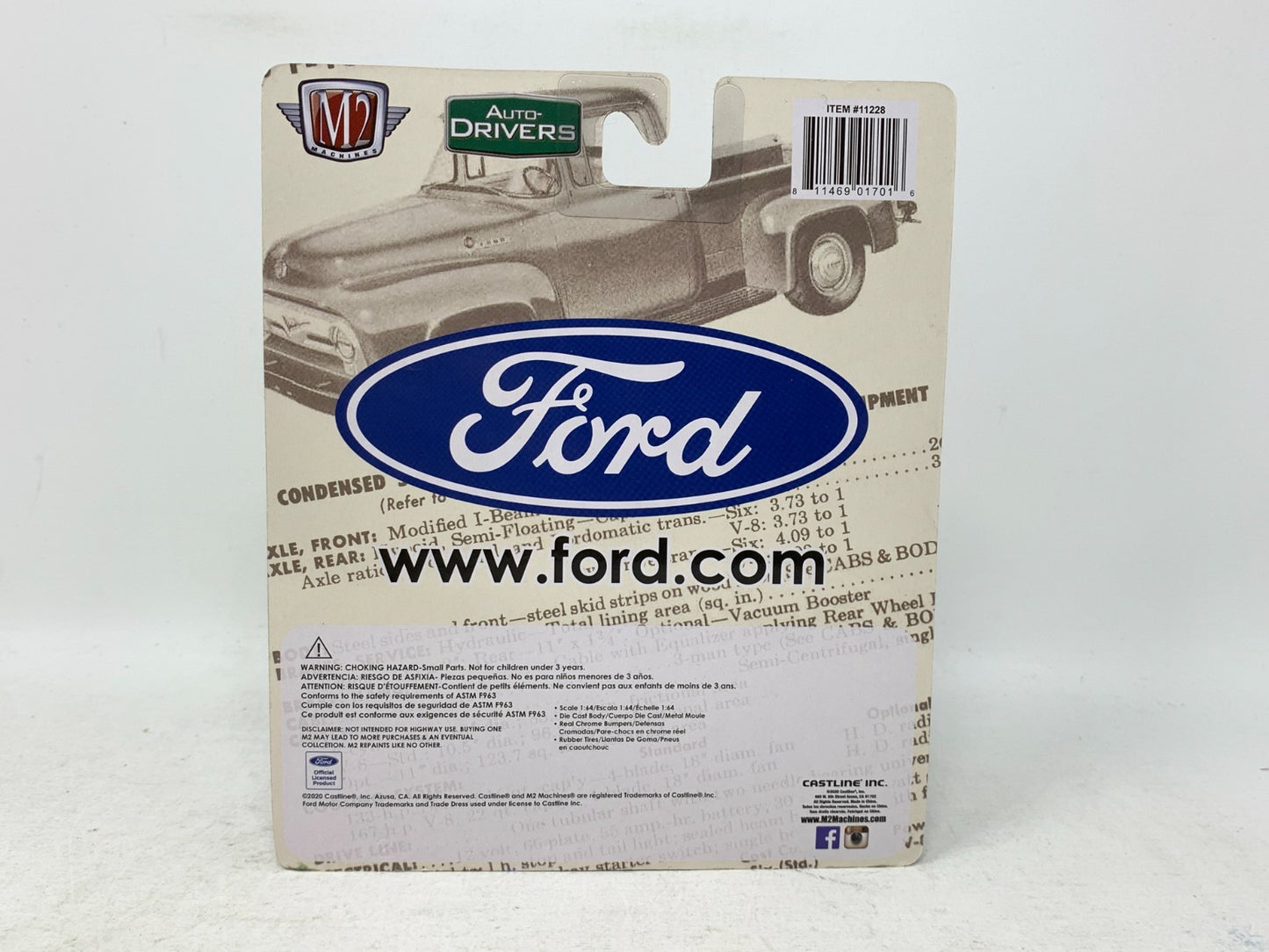 M2 Machines Ford 1956 Ford F-100 Truck 1:64 Diecast