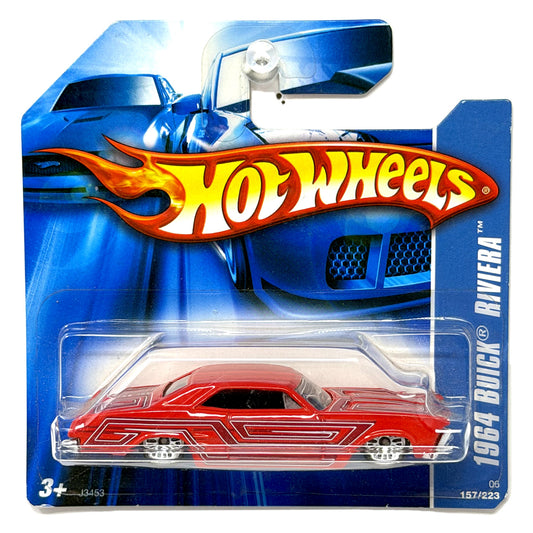 Hot Wheels 1964 Buick Riviera 1:64 Diecast Red Short Card