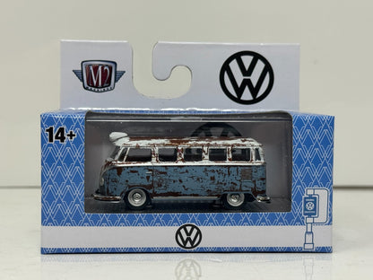 M2 Machines Rusty 1958 Volkswagen VW Microbus 15 Window USA Model 1:64 Diecast