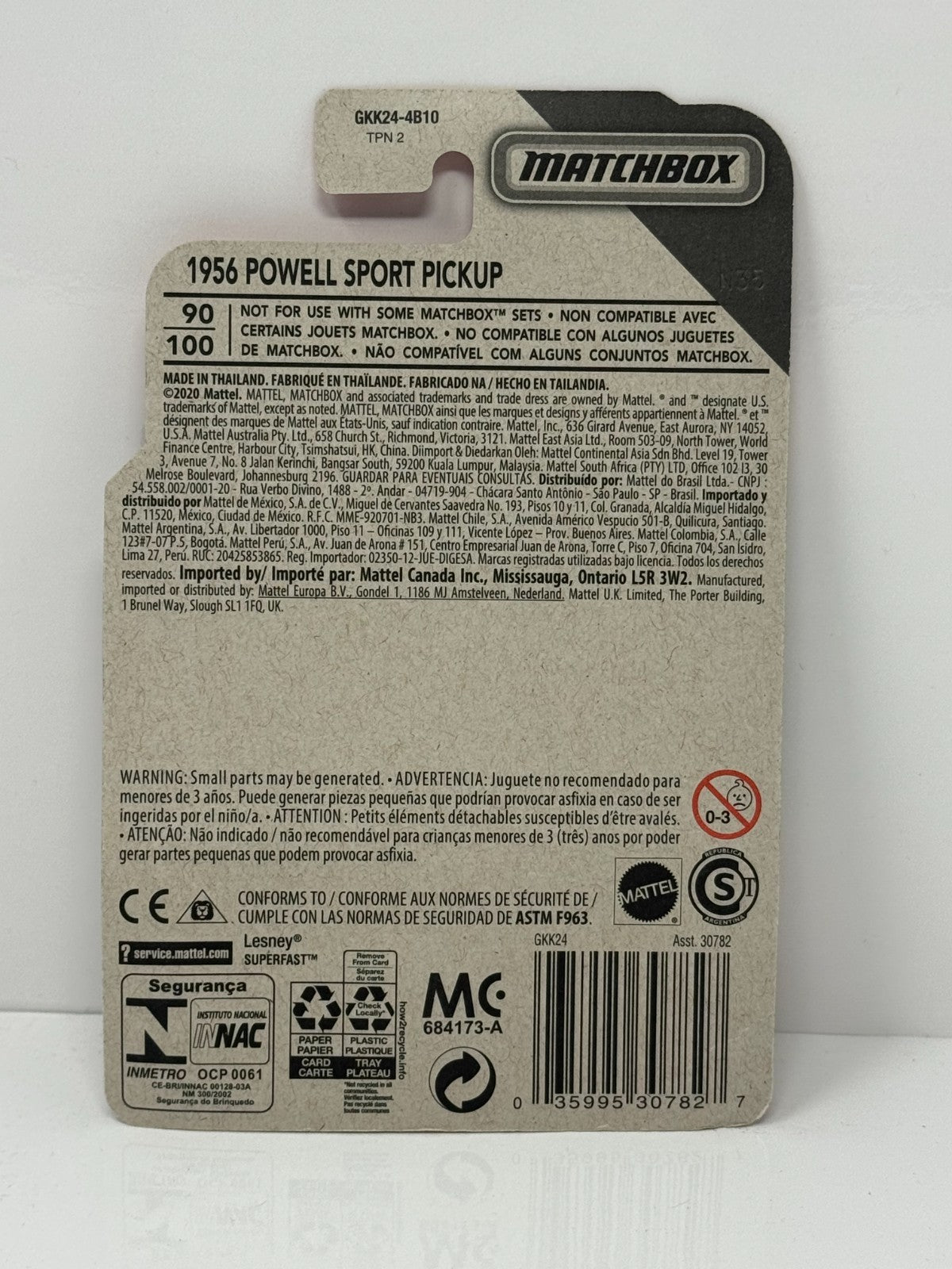 Matchbox MBX Countryside 1956 Powell Sport Pickup 1:64 Diecast