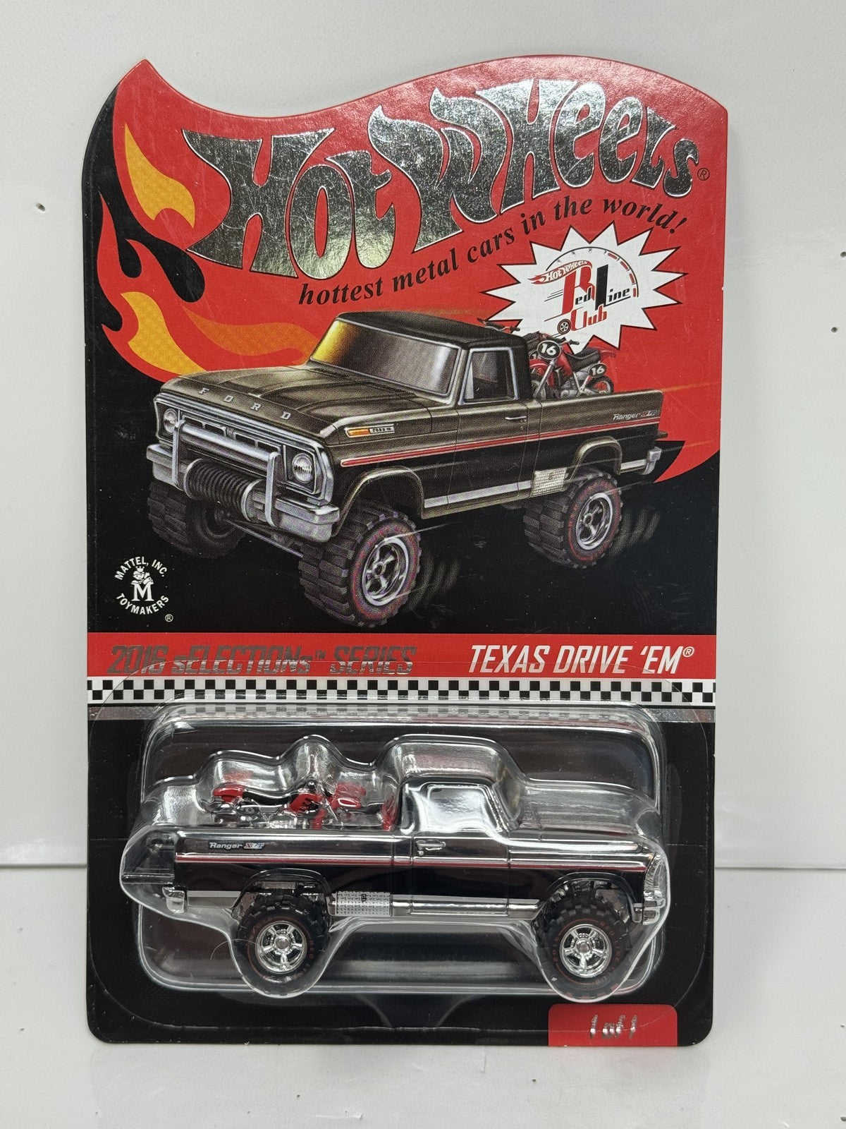 Hot Wheels RLC Red Line Club 2016 Selections Texas Drive 'Em 1:64 Diecast