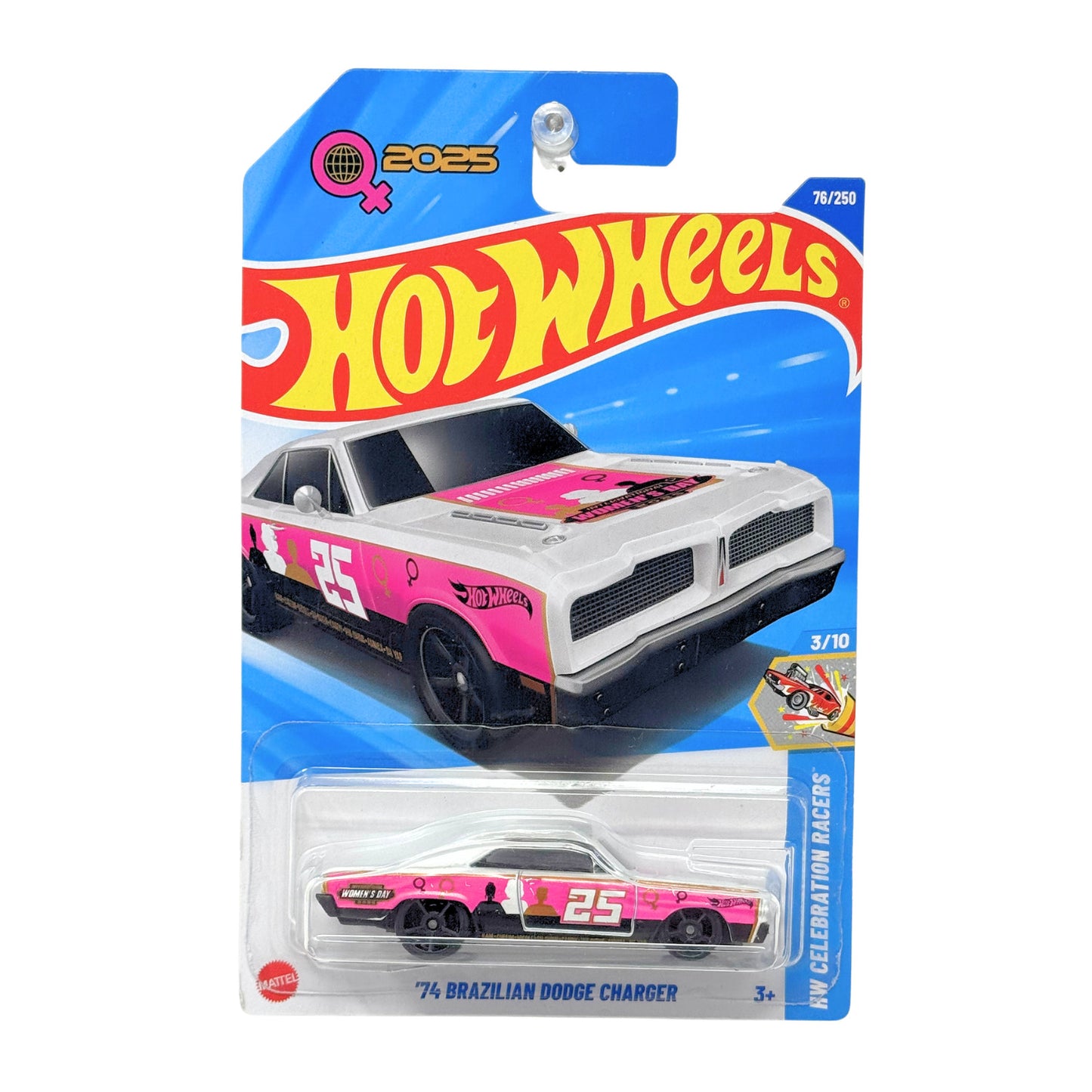 Hot Wheels Celebration Racers 1974 Brazilian Dodge Charger 1:64 Diecast