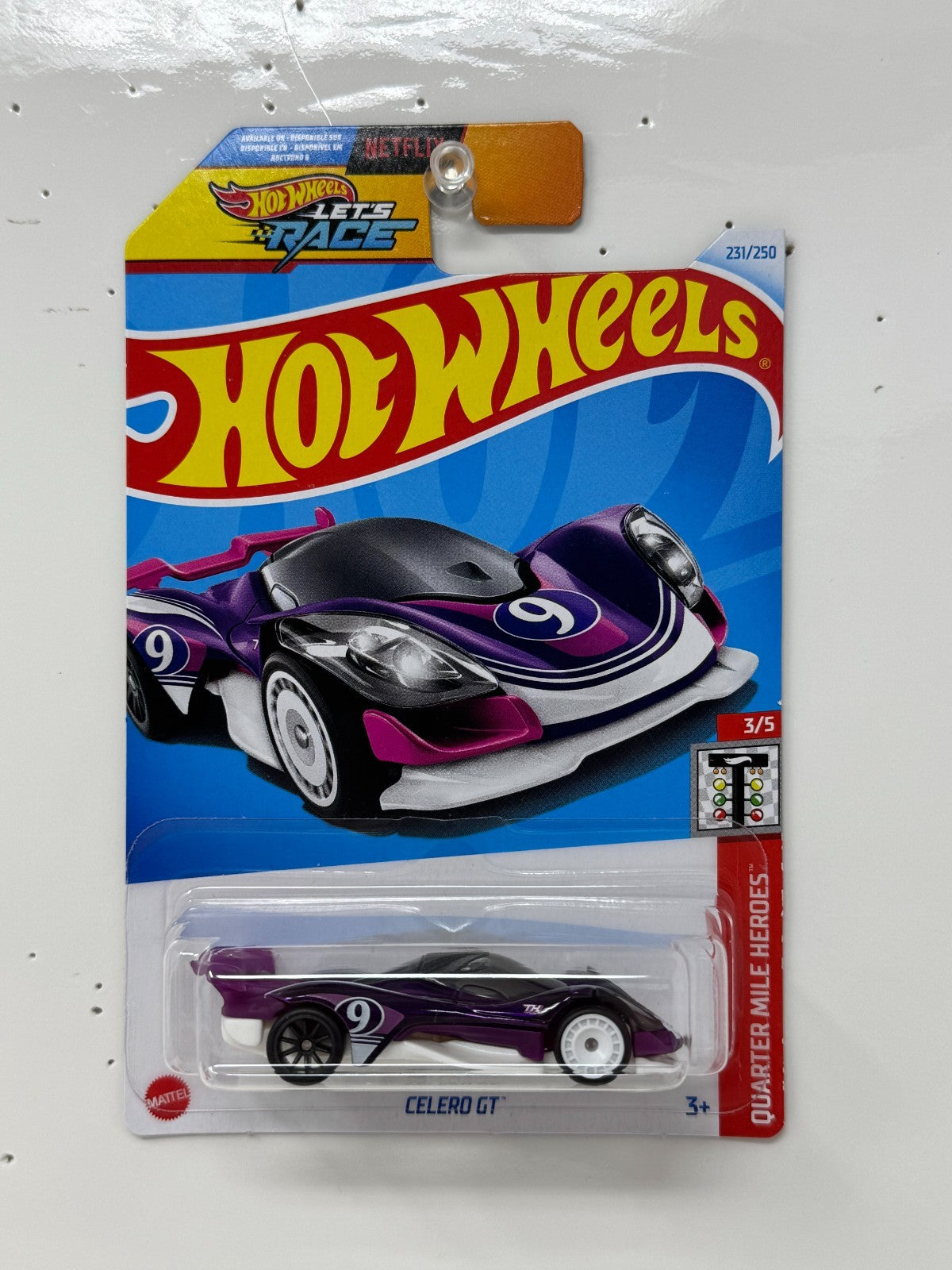 Hot Wheels Super Treasure Hunt Celero GT Quarter Mile Heroes 1:64 Diecast