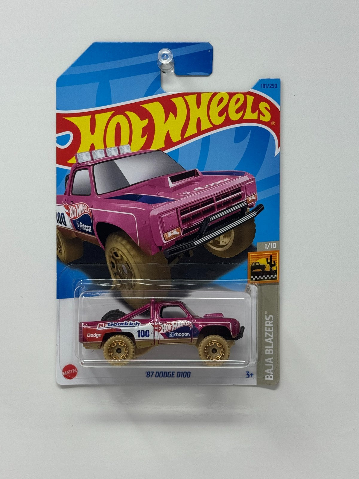Hot Wheels Baja Blazers 1987 Dodge D100 1:64 Diecast