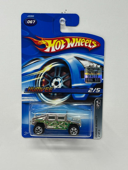 Hot Wheels Chrome Burnez Hummer 1:64 Diecast Factory Sealed V1