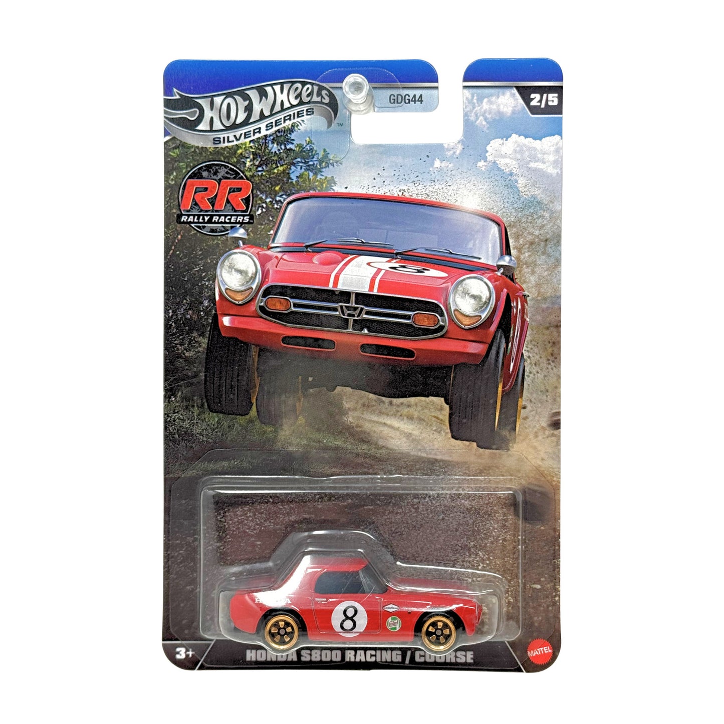 Hot Wheels Silver Series Rally Racers Honda S800 Racing Course 1:64 Diecast