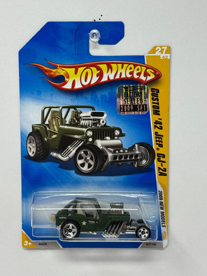 Hot Wheels 2009 New Models Custom 1942 Jeep CJ-2A 1:64 Diecast Factory Sealed