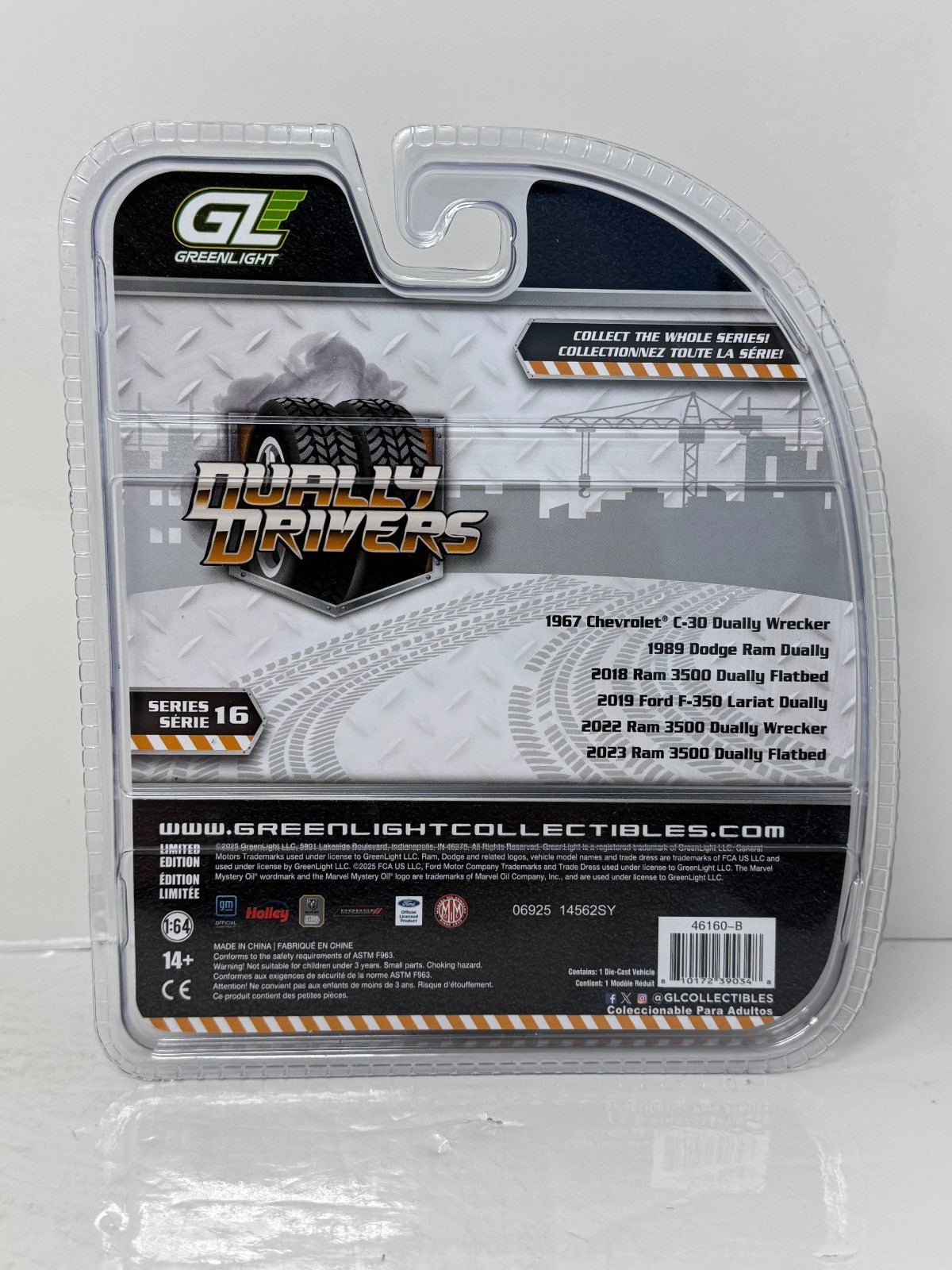 Greenlight Dually Drivers 1989 Dodge Ram Dually Marvel Mystery Oil 1:64 Diecast